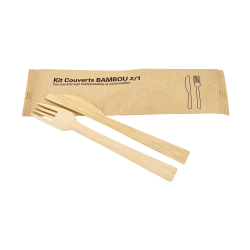 Kit couverts bambou