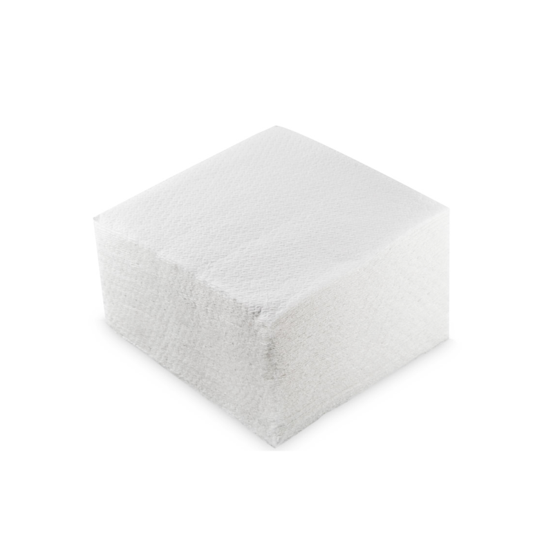 Serviette de table ouate blanche - 1 feuille