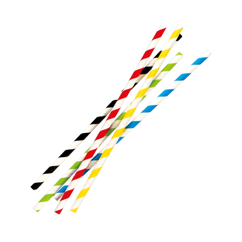 Paille bicolore en papier