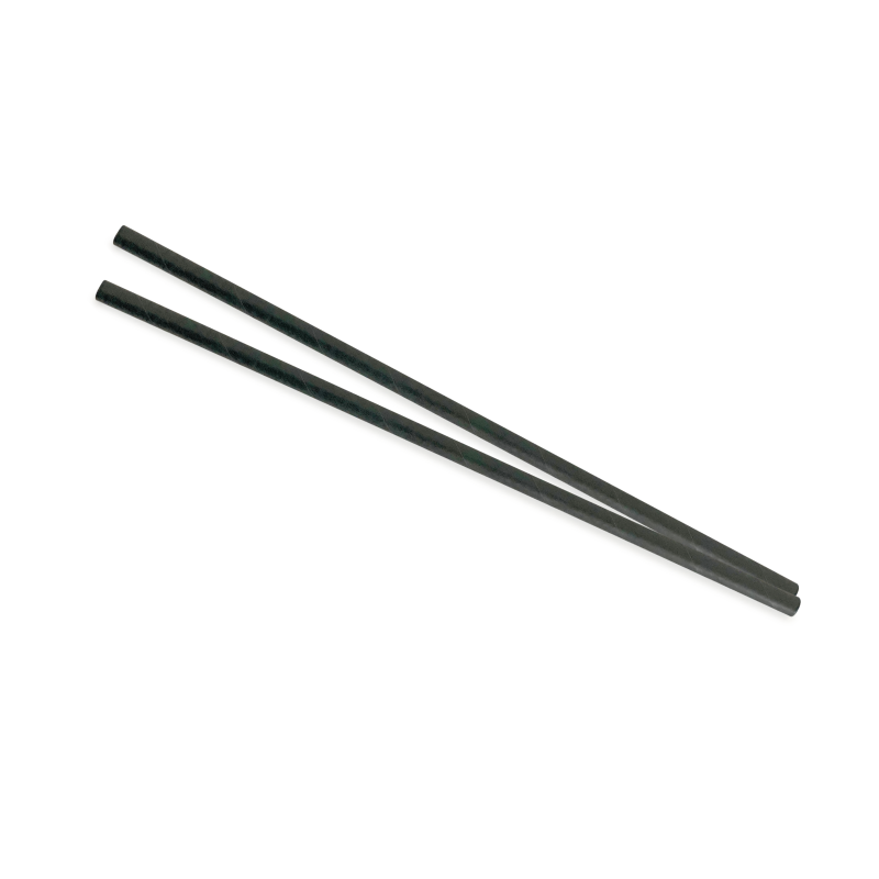 Paille noire en papier