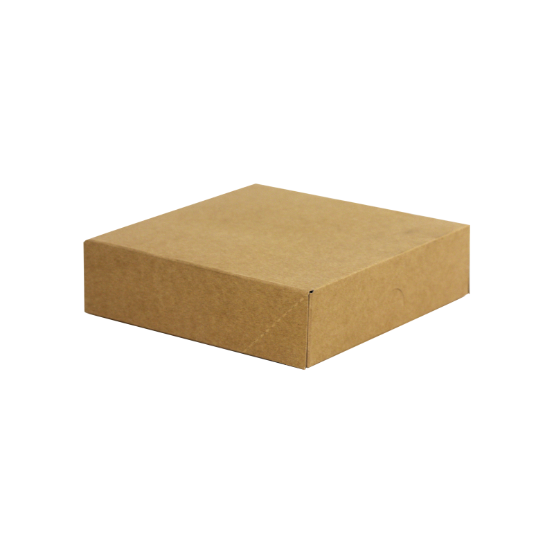 Boîte pâtissière marron - Hauteur 5 cm