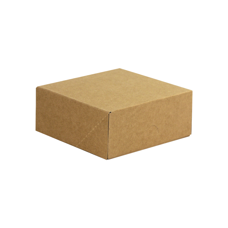 Boîte pâtissière marron - Hauteur 8 cm