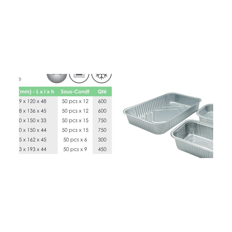 Barquette Rectangulaire Grise COOKCHIC | De Facto