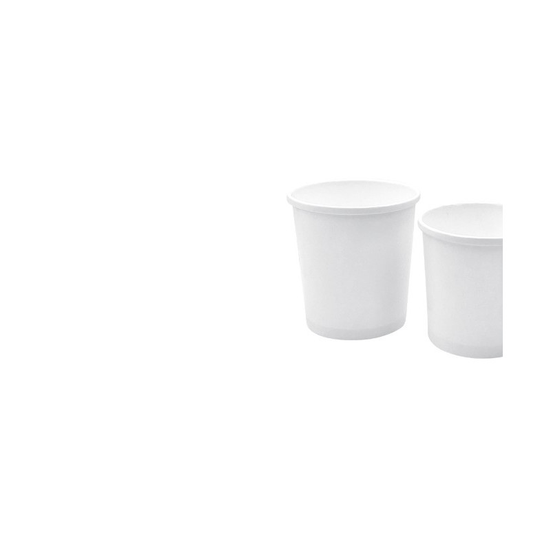 Pot à Soupe Rond Blanc Multi-Usage Micro-Ondable | De Facto