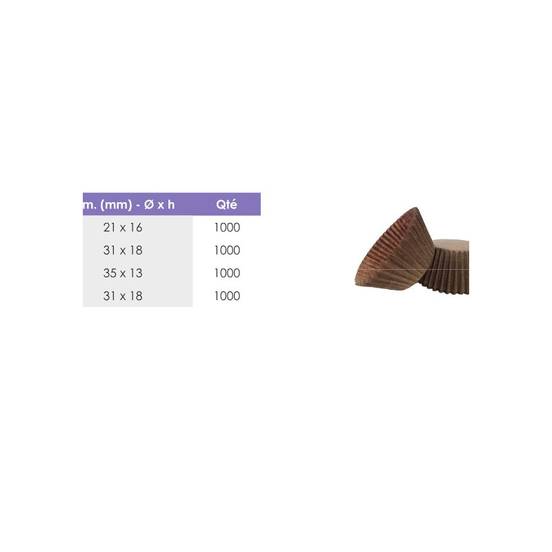 Mini-Caissette Ronde Marron | De Facto