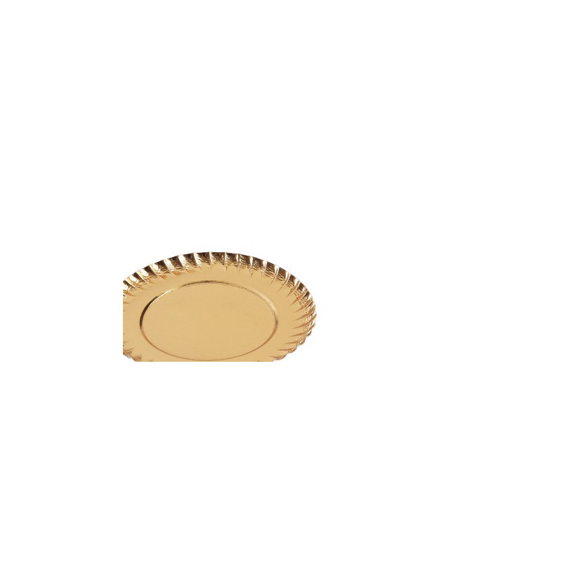 Assiette Ronde Or | De Facto