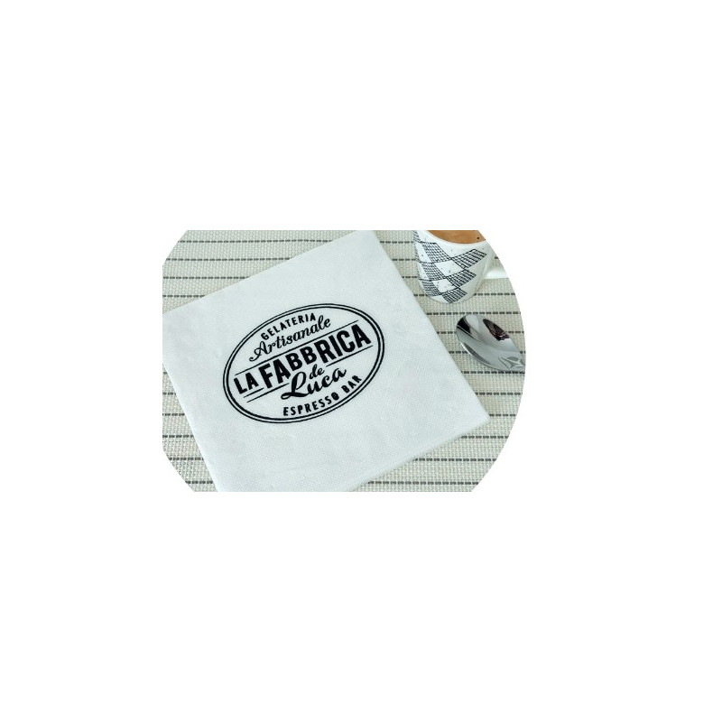 Serviette Cocktail Double Point Blanche | De Facto
