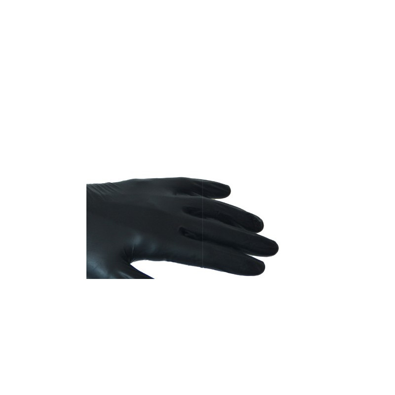 Gant Vinyle Nitrile Noir Non Poudré Taille S | De Facto