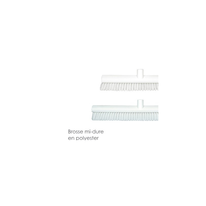 Brosse Blanche Mi Dure en Polyester | De Facto