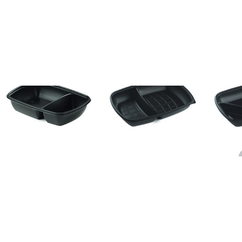 Barquette Boucherie Rectangulaire Noire 73P | De Facto